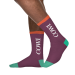 COWI socks, aubergine