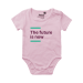 Baby onesie, short sleeve Pink