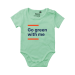Baby onesie, short sleeve Mint green
