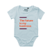 Baby onesie, short sleeve Sky blue