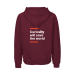 Unisex hoodie with zip Aubergine