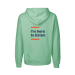 Unisex hoodie with zip Mint green