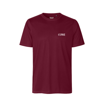 Recycled performance t-shirt, Unisex Aubergine
