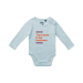 Baby onesie, long sleeve Sky blue